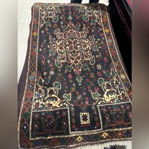 HANDMADE Traditional Area Rug BELOSH 3” x 5” 100% Wool